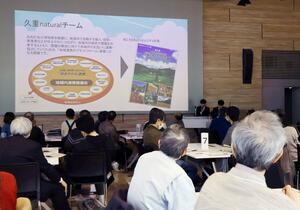 高知市が取り組む「こうちこどもファンド」が紹介されたまちづくり講座=新潟県三条市元町