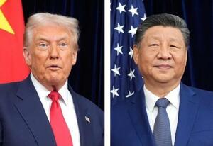 トランプ米大統領、中国の習近平国家主席(いずれもAP=共同)