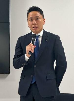 JOCの専務理事に就任し、記者会見する太田雄貴氏=10日午後、東京都内