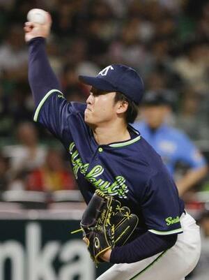 ソフトバンク戦に先発したヤクルト・吉村=みずほペイペイドーム