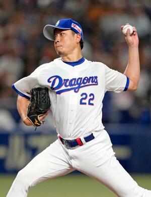 　巨人戦に先発した中日・大野＝バンテリンドーム