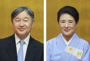 　天皇陛下、皇后さま