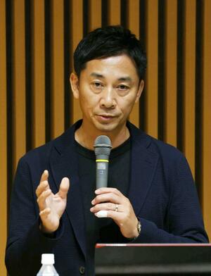 明確な経営理念を打ち出す重要性を語る島田慎二氏＝新潟市中央区