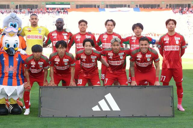 FC大阪戦のスターティングメンバー=デンカビッグスワン
