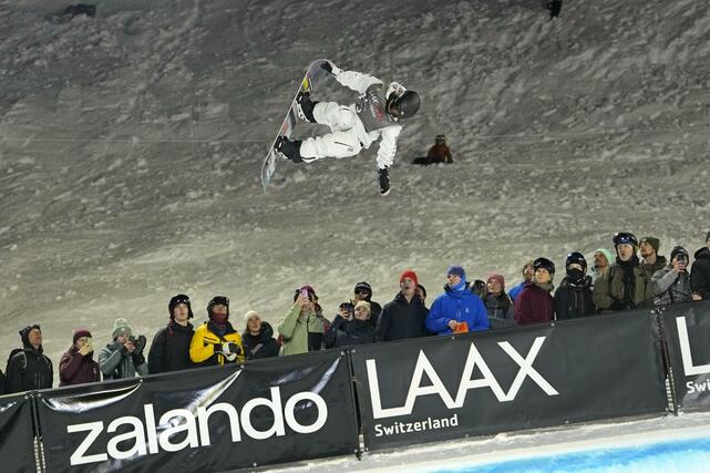 ハーフパイプ第５戦で女子４位の冨田せな＝ラークス（共同）