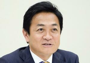 インタビューに答える国民民主党の玉木代表