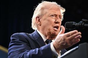 トランプ米大統領=3月、フロリダ州(ゲッティ=共同)