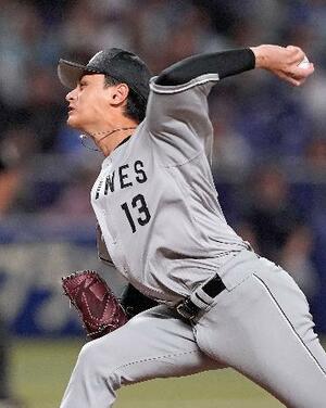 　２０日の中日戦に先発したロッテ・毛利＝バンテリンドーム