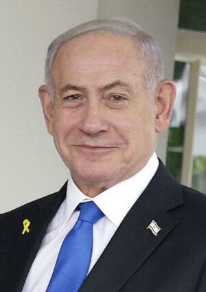 イスラエルのネタニヤフ首相(ゲッティ=共同)