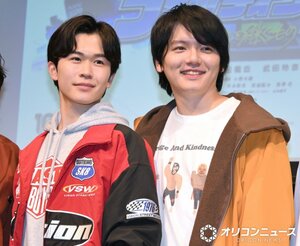 『フォルティクス配信！推しを継ぐもの』最速上映会に登壇した（左から）鈴木福、濱田龍臣 （C）ORICON NewS inc.