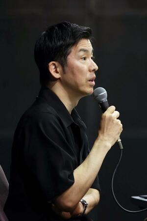 金森穣芸術総監督=9日 新潟市中央区のりゅーとぴあ