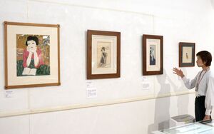 竹久夢二の美人画を集めた企画展=新発田市中央町4