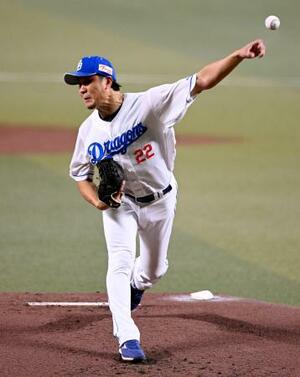 6回2失点で11勝目を挙げた中日・大野=バンテリンドーム