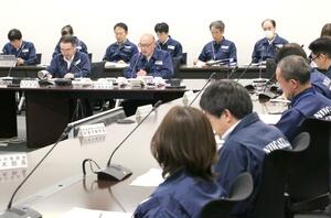 新潟県が開いた鳥インフルエンザ対策本部会議=10月26日、県庁