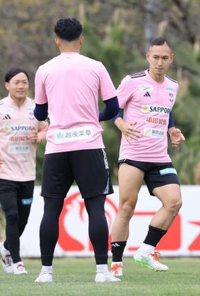 前日に臨むＤＦ早川史哉＝聖籠町