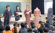 塩沢小の３年生が着物について学んだ授業＝南魚沼市塩沢