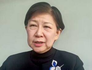 30日、オンラインイベントで発言する国連軍縮担当上級代表の中満泉事務次長(共同)