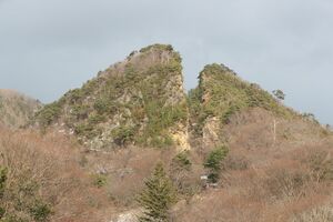 佐渡島の金山のシンボル「道遊の割戸」