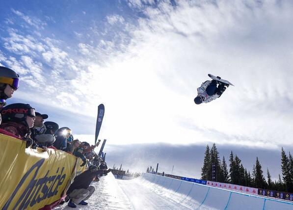 スノーボードＷ杯男子ハーフパイプ第２戦で優勝した山田琉聖＝コッパーマウンテン（共同）