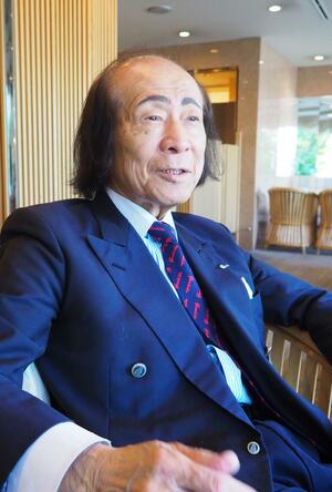 「今回の米騒動を日本の食料安全保障を考える機会にしてほしい」と話す吉池の髙橋登会長=新潟市中央区