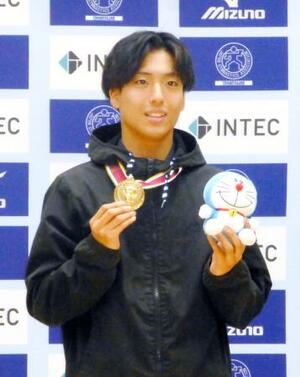 男子個人で優勝した宮野隼人=東急ドレッセとどろきアリーナ