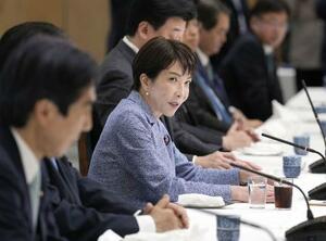 政府与党連絡会議に出席した高市首相＝５月１８日、首相官邸