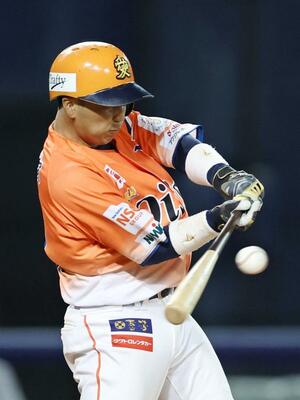 2回2死一、三塁 島崎太一が適時打を放ち2-0=エコスタ(写真映像部・大橋奎介)