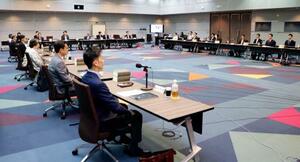 再審制度見直しを議論する法制審議会部会の第3回会合=20日午前、法務省