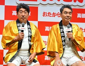 粗品に期待を寄せたダチョウ倶楽部（左から）寺門ジモン、肥後克広 （C）ORICON NewS inc.