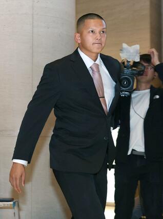 阪神から５位指名を受けた、オイシックスの能登嵩都投手＝新潟日報メディアシップ