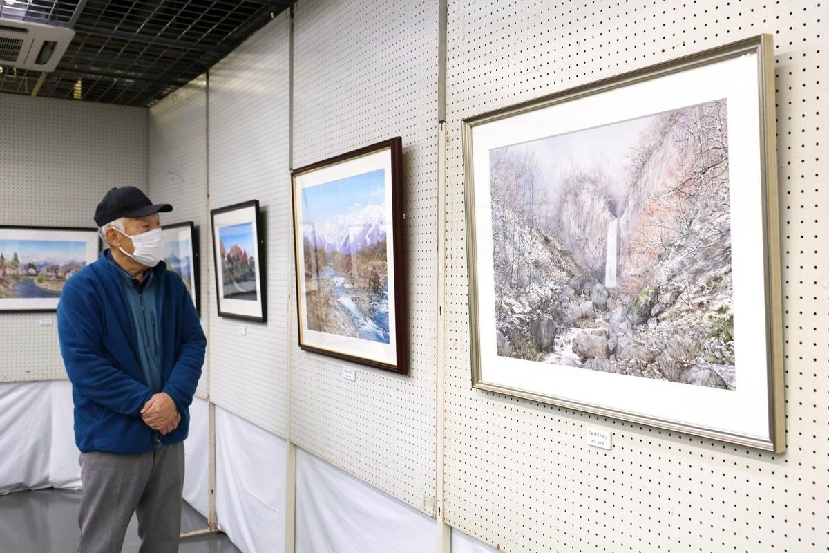 四季折々、心に残る風景を水彩で…佐渡市の画家・兵庫哲郎さんの展覧会
