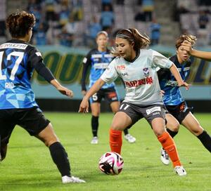 マイナビ仙台-新潟L 先制点を決めるなど活躍したFW滝川結女=ユアスタ(WEリーグ提供)