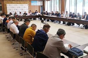 フジロックフェスティバル開催に向けた協議会の初会合=湯沢町役場