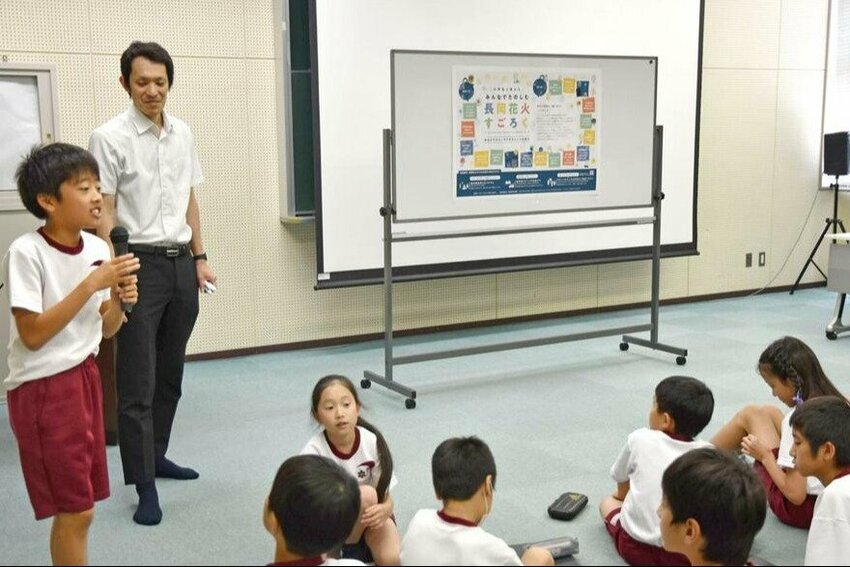 【長岡花火2025】無理な来場控えて!小学生が長岡花火財団と協力してチラシ作成 県内全域に配布へ