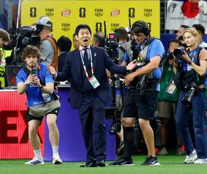 オランダと引き分けた森保監督=ダラス(共同)