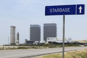 　米スペースＸの拠点「スターベース」＝昨年５月、テキサス州