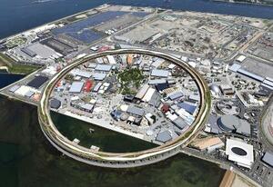 大阪市此花区の夢洲の大阪・関西万博会場=7月