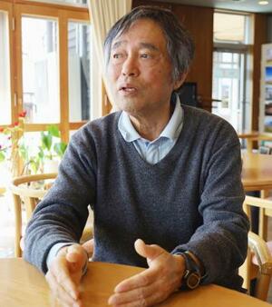 　水俣病の患者認定などを求め法廷闘争を続ける緒方博文さん＝３月、熊本県水俣市