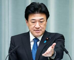 記者会見する木原官房長官=11日午後、首相官邸