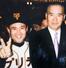 　写真に納まるプリティ長嶋さん（左）と故長嶋茂雄さん（プリティ長嶋さん提供）