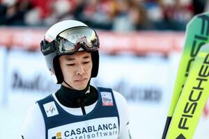 　Ｗ杯複合男子個人第５戦で精彩を欠いた山本涼太＝ラムソー（共同）