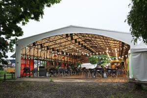 今秋で閉園する「与板★中川清兵衛記念BBQビール園」=長岡市与板町与板