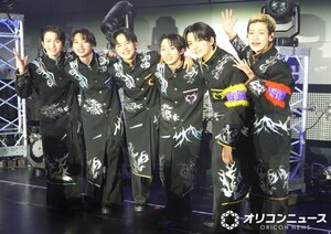 メジャーデビューが決定したLienel（左から）高岡ミロ、近藤駿太、武田創世、森田璃空、高桑真之、芳賀柊斗 （C）ORICON NewS inc.