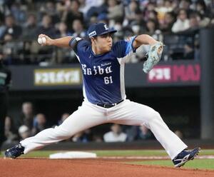 　日本ハム戦に先発し６回２失点で２勝目を挙げた西武・平良＝エスコンフィールド
