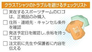 クラスTシャツのトラブルを避けるチェックリスト