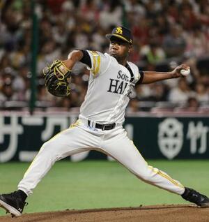 完封で10勝目を挙げたソフトバンクのモイネロ=みずほペイペイドーム