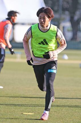 前日練習でのＤＦ舩木翔＝７日、宮崎県都城市