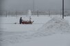 雪に覆われたアルビレッジ=2023年12月