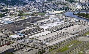 日産自動車の追浜工場=神奈川県横須賀市