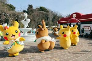 　報道陣に公開された「ポケパーク　カントー」＝２６日午後、東京都内